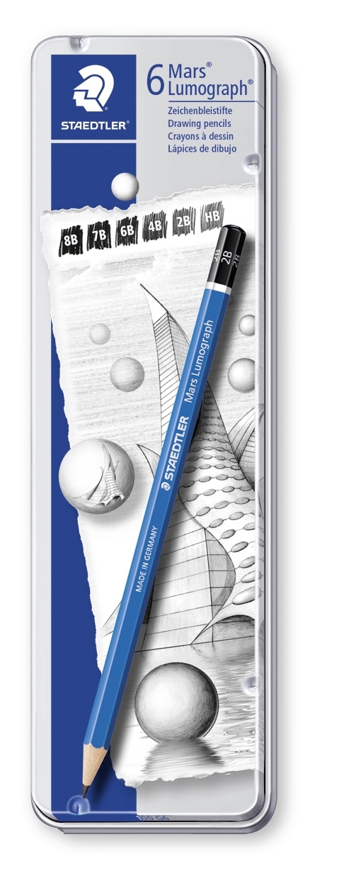 Staedtler Crayon Mars Lumograph ass (6)