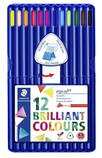 Staedtler Crayon de couleur Ergosoft assorti (12)