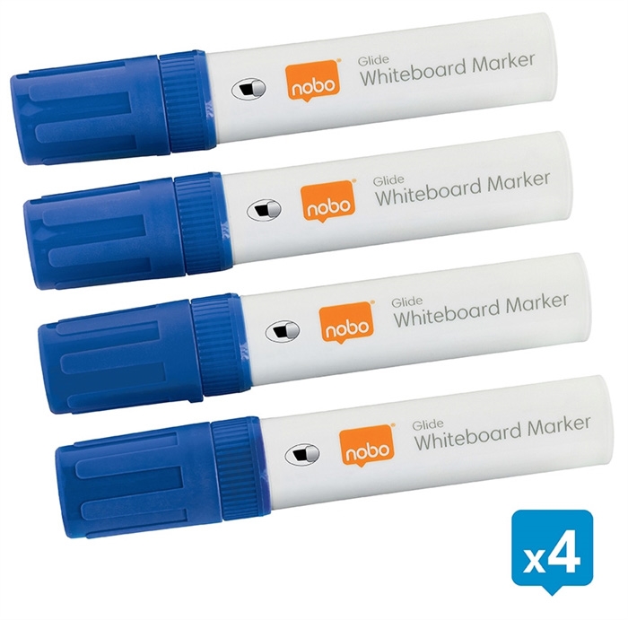 Nobo WB Marker Glide Jumbo incliné 10mm bleu (4)