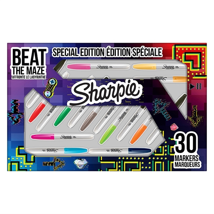 Stylo-feutre Sharpie Fine 1,0mm assortiment grand pack (30)