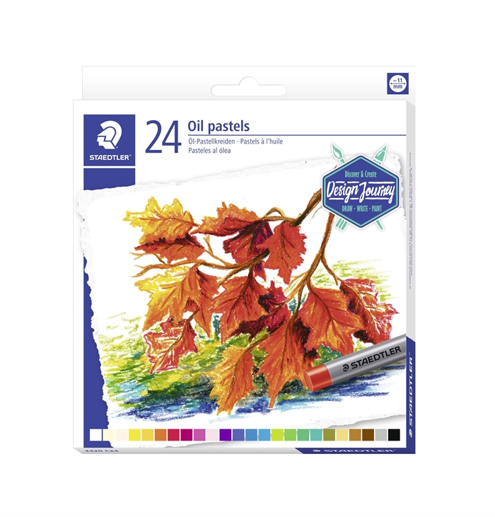 Staedtler Crayons à la cire pastel à l\'huile assortis (24)