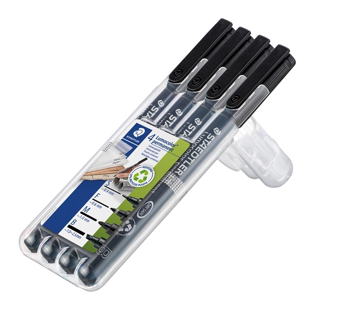 Staedtler Marqueur Lumocolor Perm OHP assorti (4)