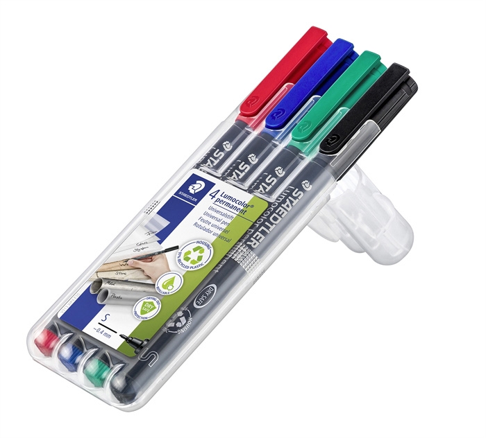 Staedtler Marqueur Lumocolor Perm 0,4mm assorti (4)