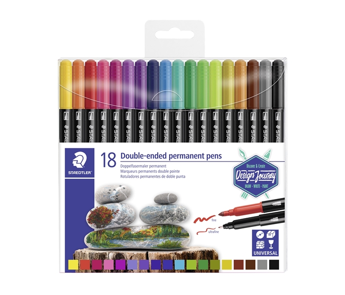 Staedtler Marker Twin-Tip permanent 3,0/0,5mm (18)