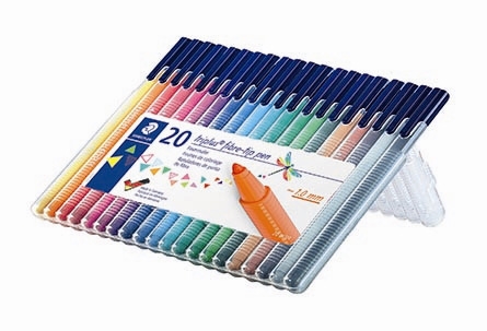 Staedtler Fiberpen Triplus Color 1,0 mm ass (20)