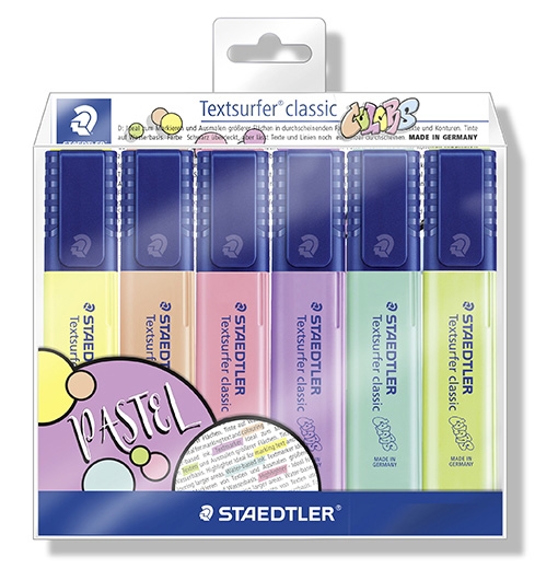 Staedtler Overstregningspen Textsurfer pastel/vintage pack (6)