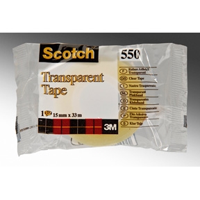 3M Ruban Scotch 550 15mmx33m transparent