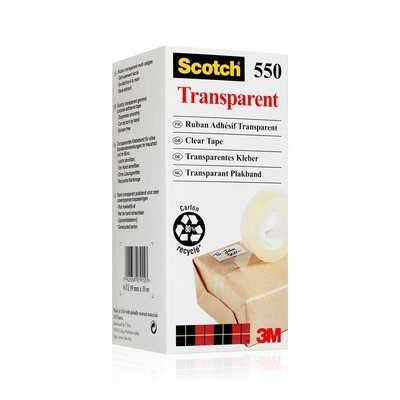 3M Ruban Scotch 550 19mmx33m transparent