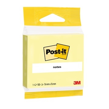 3M Post-it jaune canari 76 x 76 mm, 100 feuilles