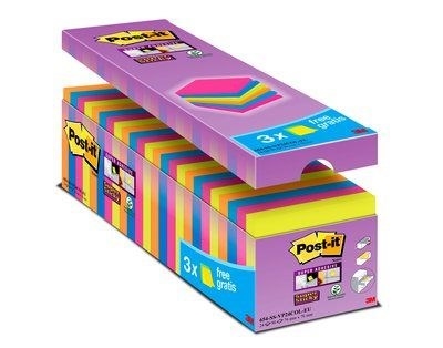 3M Post-it notes super collantes V-pack assortiment de couleurs - 24 pack