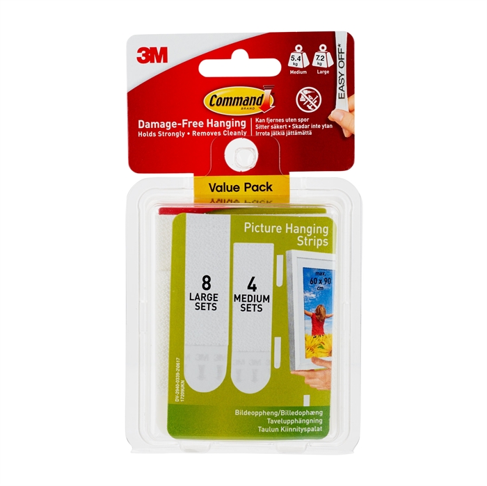 3M Command strips pour accrocher des photos Val