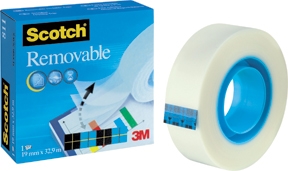 3M Tape Scotch Magic amovible 19mmx33m