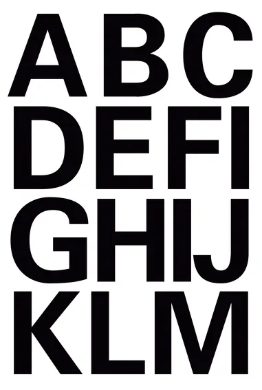 HERMA lettres d\'étiquettes A-Z 25 mm noires pièces.