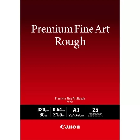 Canon Premium FineArt Rough - A3, 25 pack
Canon Premium FineArt Rough - A3, pack de 25