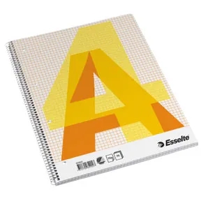 Esselte Bloc de collège 4H A4 quadrillé 70 feuilles 70g