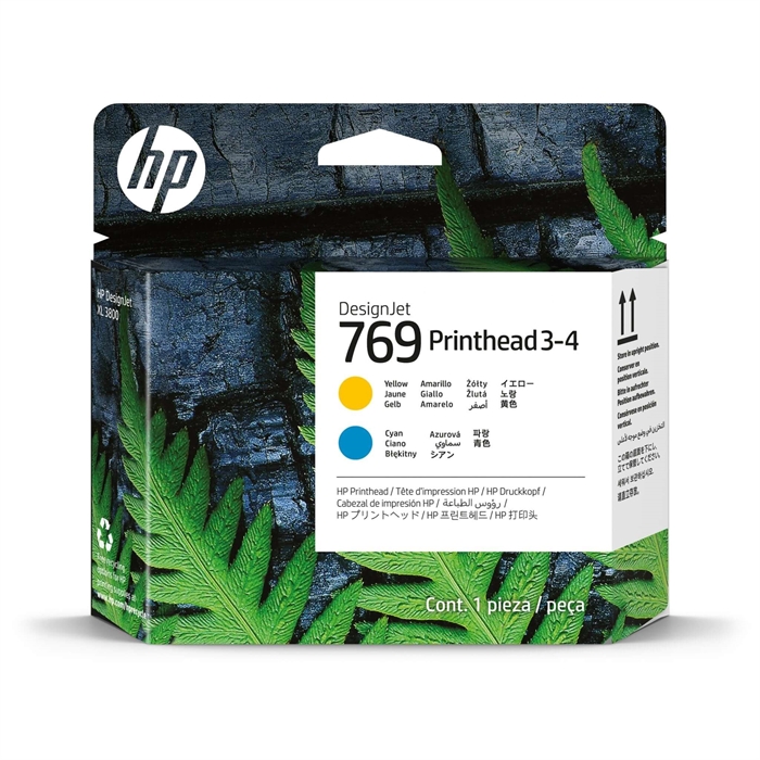 HP 769 Jaune Cyan 3-4 Tête d\'impression DesignJet