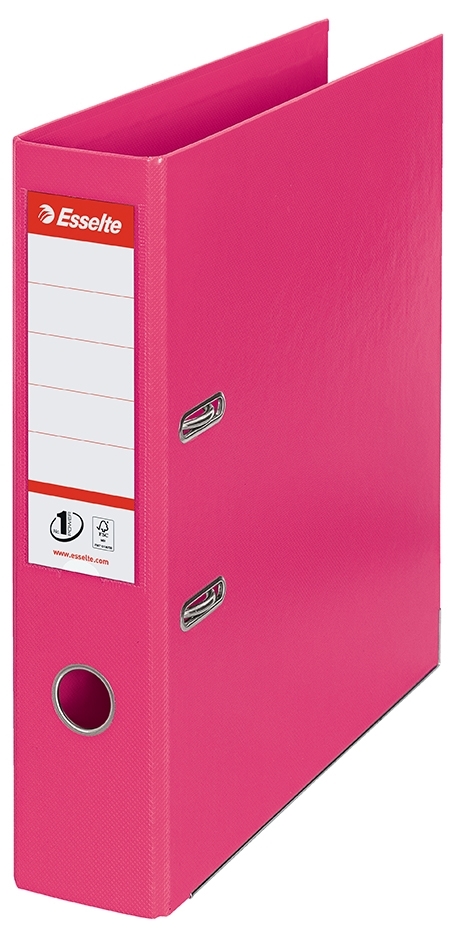 Esselte Brevordner No1 Power PP A4 75mm fuchsia