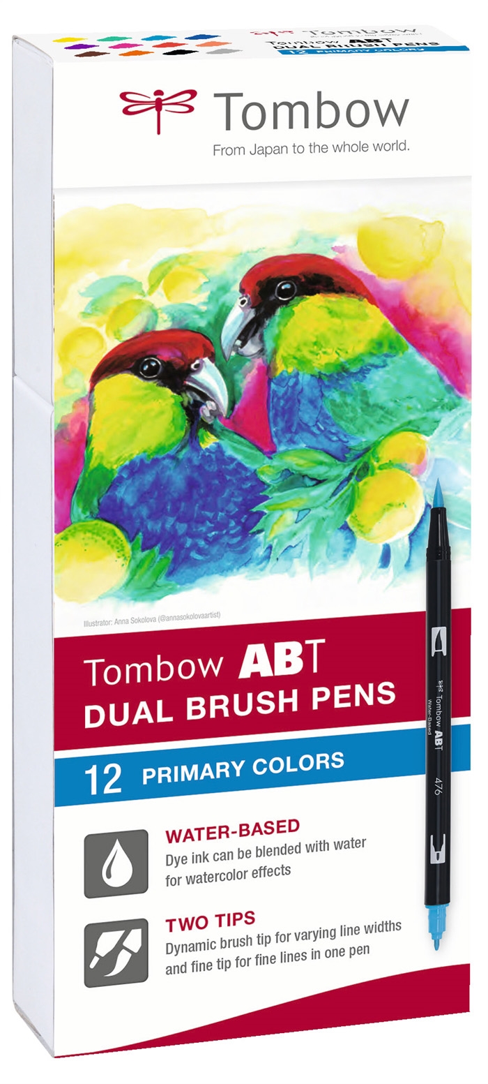 Tombow Marker ABT Dual Brush 12P-1 Basic (12)