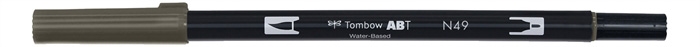 Tombow Marker ABT Dual Brush N49 gris chaud 8