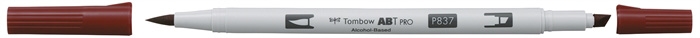 Tombow Marqueur à alcool ABT PRO Dual Brush 837 rouge vin