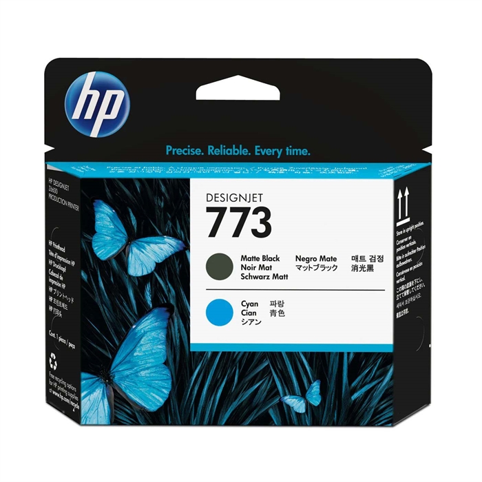 HP 773 matte black & cyan tête d\'impression