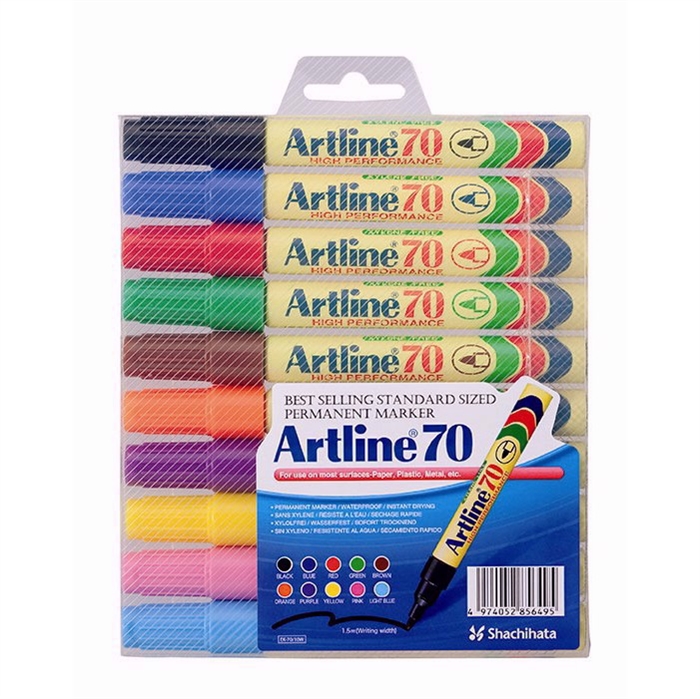 Artline Marker 70 Permanent 10-set 

Artline Marqueur 70 Permanent ensemble de 10