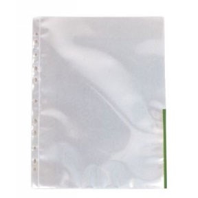 Esselte Signallomme 105µm PP transparent A4 vert (100)