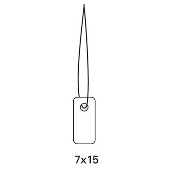 HERMA étiquettes de bijoux avec cordon, 7 x 15 mm, 1000 pièces.