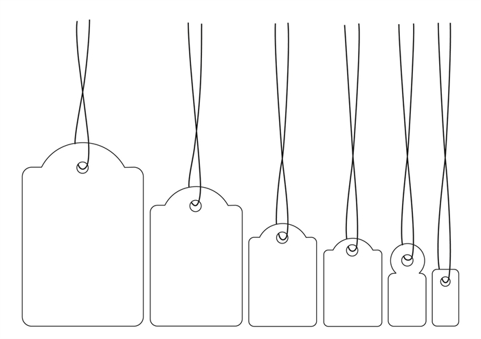 HERMA étiquettes pendantes avec cordon 15 x 24 mm, 1000 pièces.