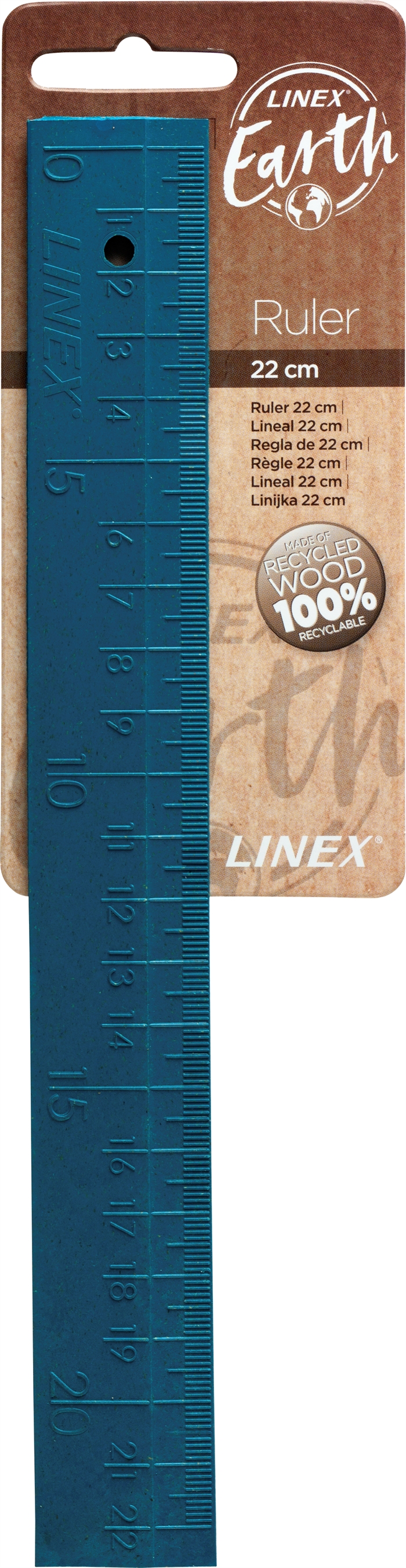 Linex ligne terrestre linéaire bleue de 22 cm