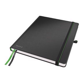 Leitz Cahier Complete A4 ligné, 96g/80 feuilles, noir