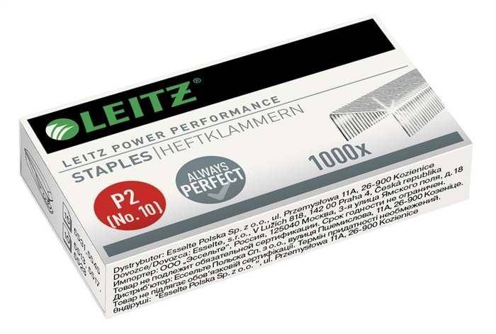 Leitz Agrafes No 10 P2 pour 10 feuilles (1000)