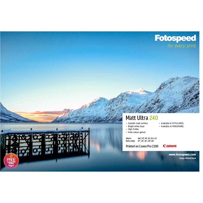 Fotospeed Matt Ultra 240 g/m² - 17" x 30 mètres