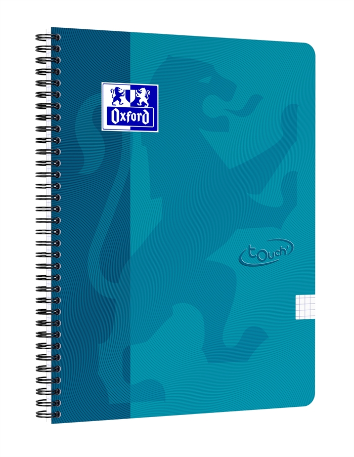 Oxford Touch carnet A4 quadrillé 70 feuilles 90g turquoise