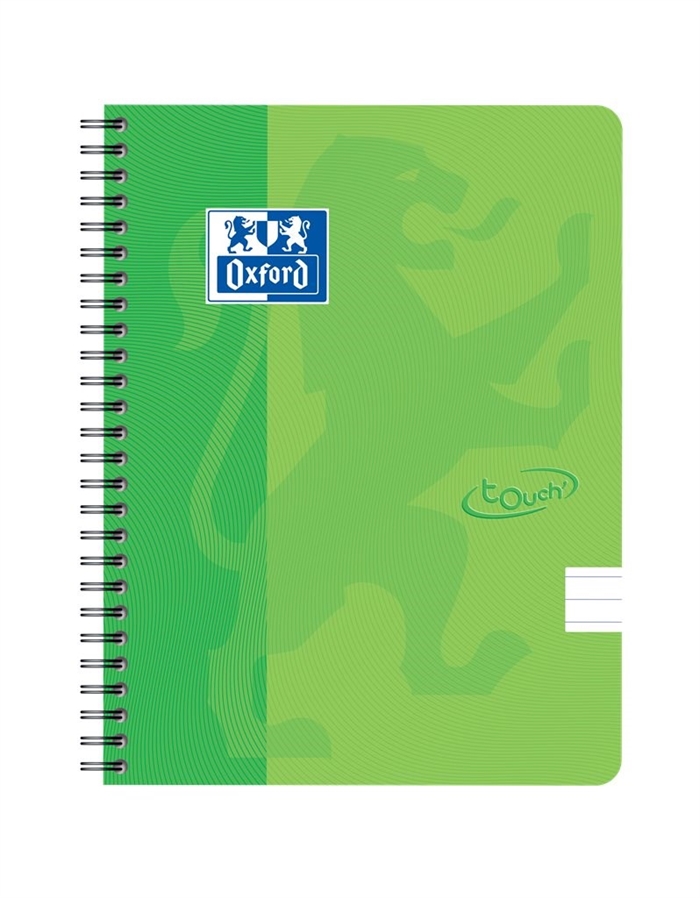 Oxford Touch carnet A5+ ligné 70 feuilles 90g vert