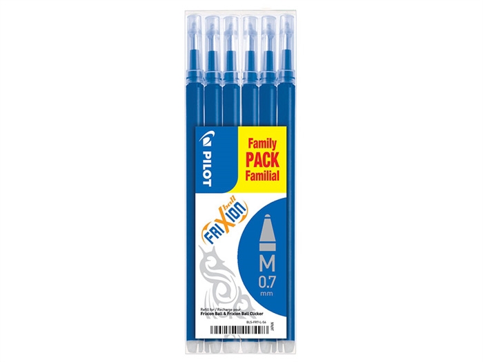 Pilot Frixion Clicker 0,7 recharge bleue (6)