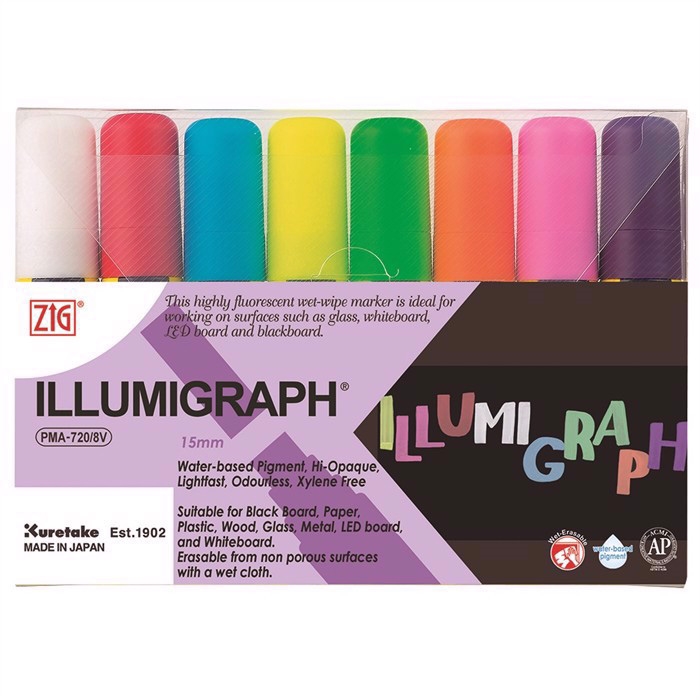 ZIG Marker Illumigraph 15mm 8 - étui