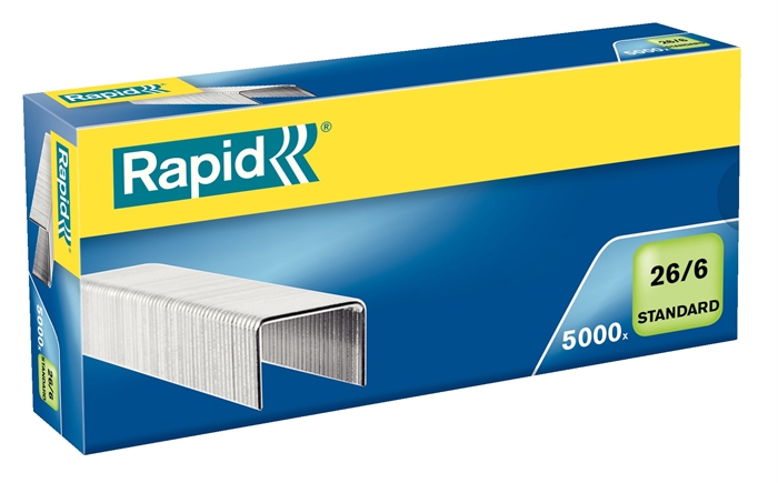 Rapid Agrafeuse 26/6 standard galvanisée (5000)