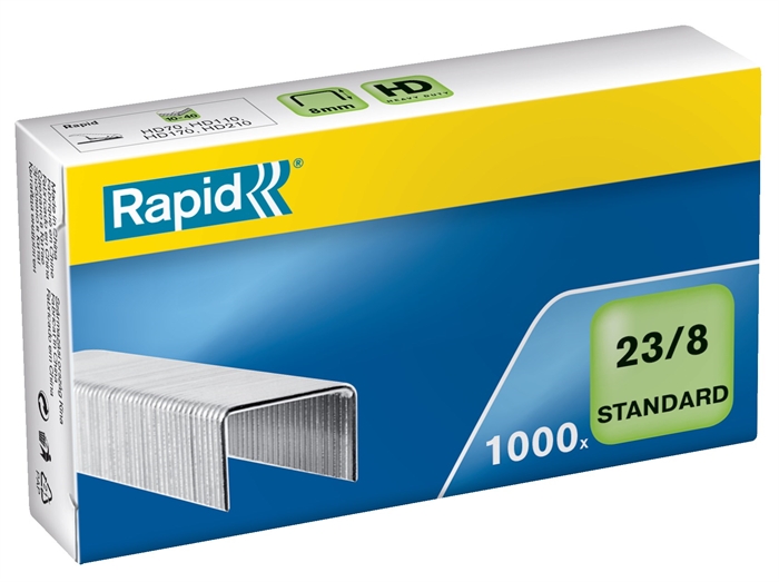 Rapid Agrafeuse 23/8 standard galvanisé (1000)