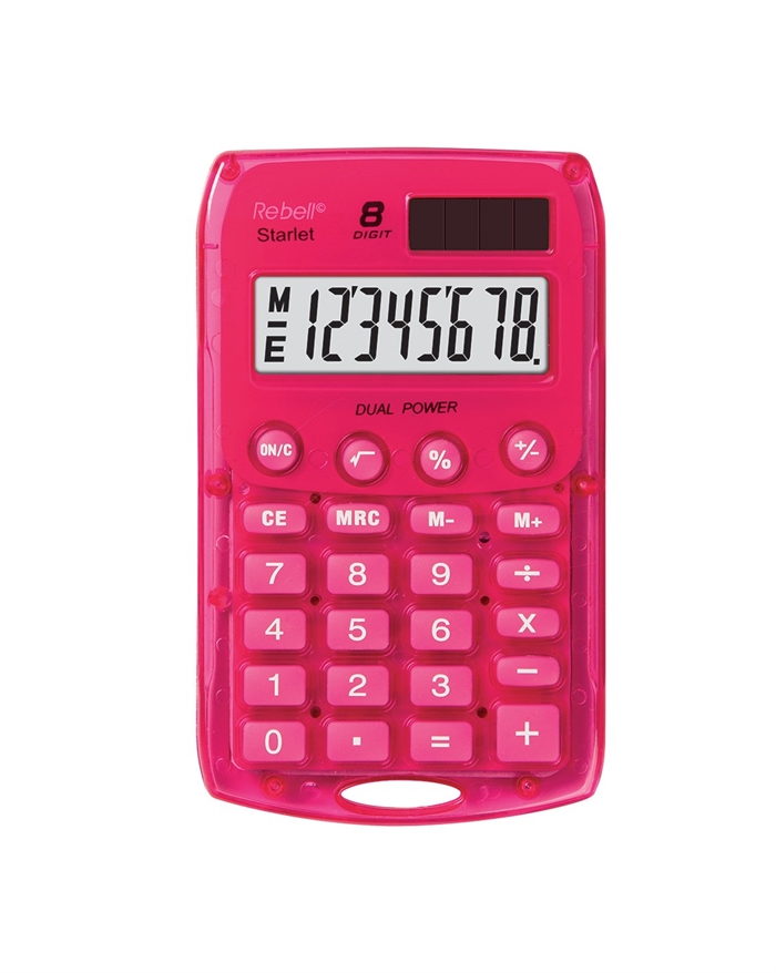 Rebell Starlet calculatrice rose