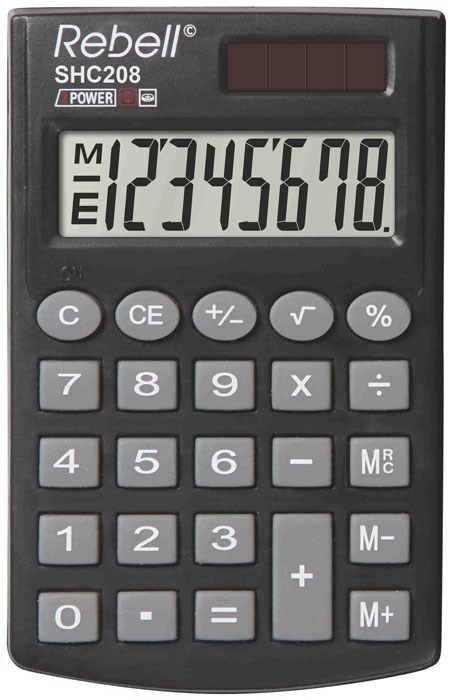 Calculatrice de poche rebelle HC208