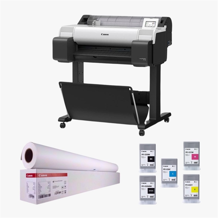 Canon POS TM 240 incl. support - Encre supplémentaire et 2 rouleaux de papier