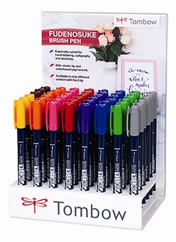 Tombow Marker Fudenosuke dur affichage cul (48)