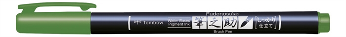 Tombow Marker Fudenosuke dur vert