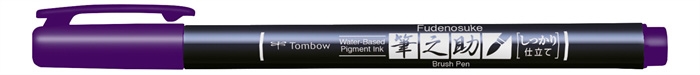 Tombow Marker Fudenosuke rigide violet