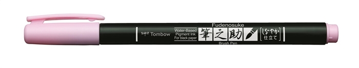 Tombow Marqueur Fudenosuke rose pastel doux