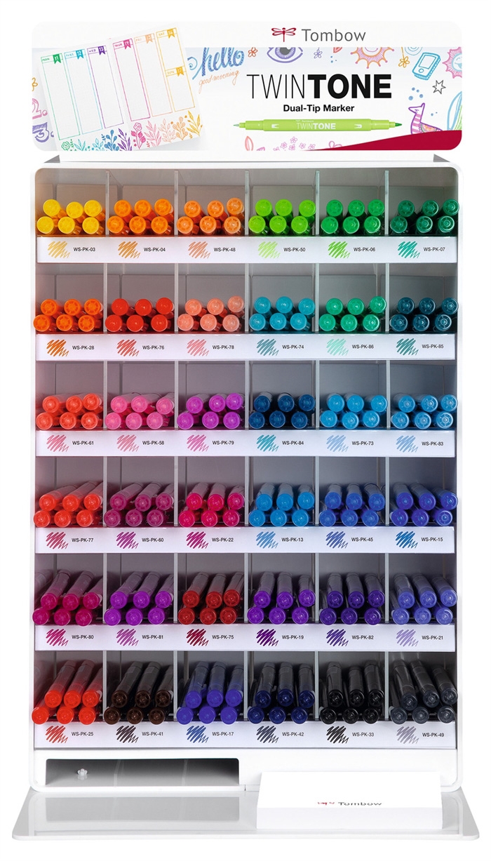 Tombow Marker TwinTone contenu pour présentoir modulaire (216)