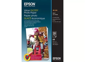 Epson Papier Photo Brillant Valeur 183 g/m² - A4 - 20 feuilles