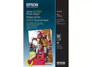 Papier photo brillant Epson Value 183 g/m² - A4 - 50 feuilles