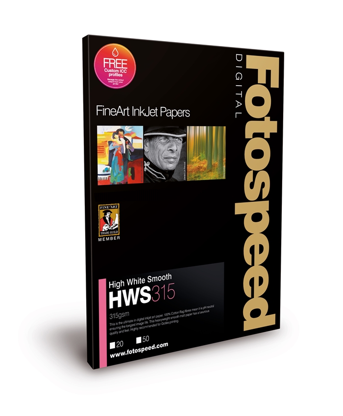 Fotospeed High White Smooth 315 g/m² - A4, 25 feuilles